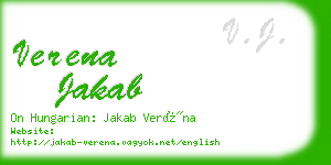 verena jakab business card